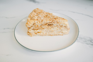 Rebanada de pastel Napoleón