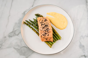 Salmon with asparagus